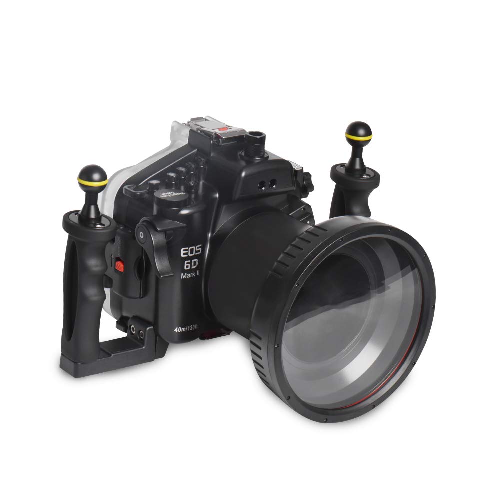 Sea frogs for Canon 6D2 24-70mm 130ft/40m Underwater Camera Housing Case