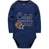 YCICIVDee Cutest Cowboys Fan Infant Bodysuit Football Jumpsuit Rompers