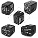 [UL Test Pass] World Travel Adapter and Power Converter Combo 2000 Watts Step Down Voltage Converter 220v to 110v Universal Plug Adapter US to UK Europe AU Asia for Laptop MacBook Cell Phone