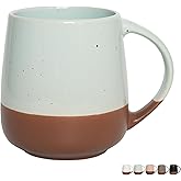 Bosmarlin Extra Large Ceramic Coffee Mug, 22 Oz, Dishwasher and Microwave Safe, Oversized Big Tea Cup (Mint blue)