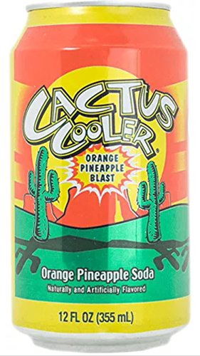 Cactus Cooler Soda Orange Pineapple Blast 12 pack 12-ounce cans