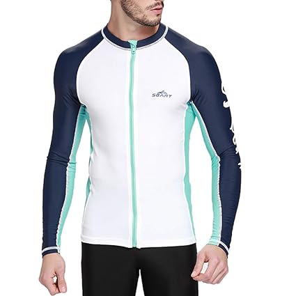 EUCoo_ Wetsuit Eucoo Herren Surfanzug Neoprenanzug Neoprenanzug Langarm Uv-Schutzjacke ReißVerschluss Tauchanzug