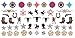 Country & Western Nail Art Waterslide Decals Set #2 - Horseshoes, Cowboy Boots