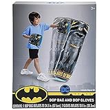 Fad Habit Licensed DC Comics Batman Inflatable Bop Bag and Bop Gloves Kids Punching Bag
