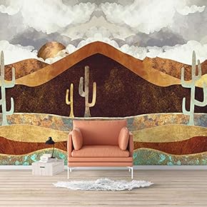 Wall Mural Nordic Style Nature Landscape Removable Wallpaper Wall Sticker for Bedroom Living Room - 66x96 inches