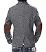 JiaYou Child Kid Boy Casual Grey Slim Fit Blazer Jacket(Grey,10 Years)