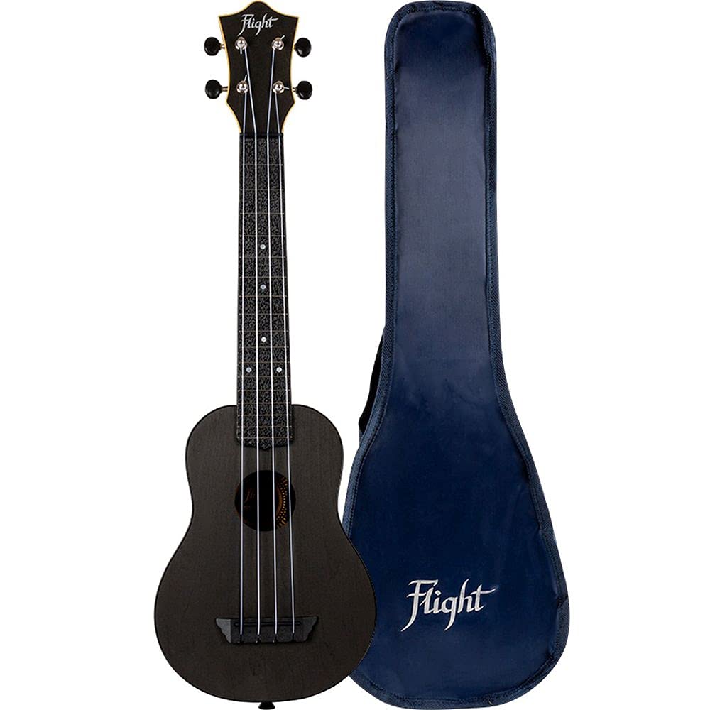 TUSL35 Long Neck ABS Travel Ukulele - Black