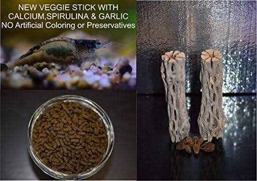 S&C AQUATIC (2) CHOLLA WOOD 3" & (10) ALDER CONES & 1oz SUPER VEGGIE STICKS WITH CALCIUM (FRESHWATER SHRIMP TANKS) - ABF11