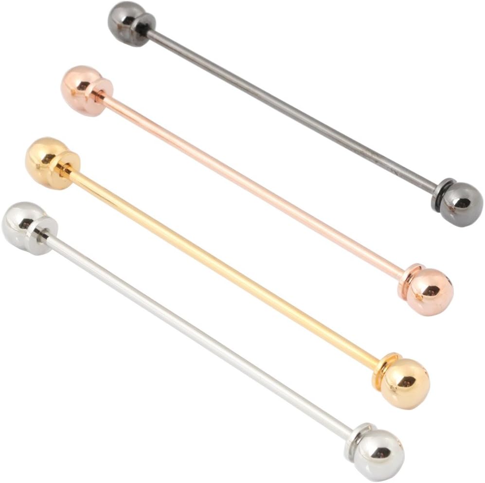 GWD Men's Tie Pins Classic Fashion 4 Colors Wedding Business