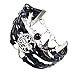 Elegant Fashionable Black Braided Wrap Around Bracelet Bangle With Silver Coloured 2 Birds With Pearl, Tree And Infinity Charms By VAGA©