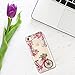 iPhone 7 Case,iPhone 8 Case,LUMARKE Vintage Floral Clear TPU with designs for Women Girls Slim Flexible Soft Silicone Protective Phone Case Cover for iPhone 7 /iPhone 8 -Flowers