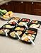Green Bento 34-Ounce 2 Compartment Plastic Food Storage Containers with Lid (Pack of 10 Containers, 10 Forks)