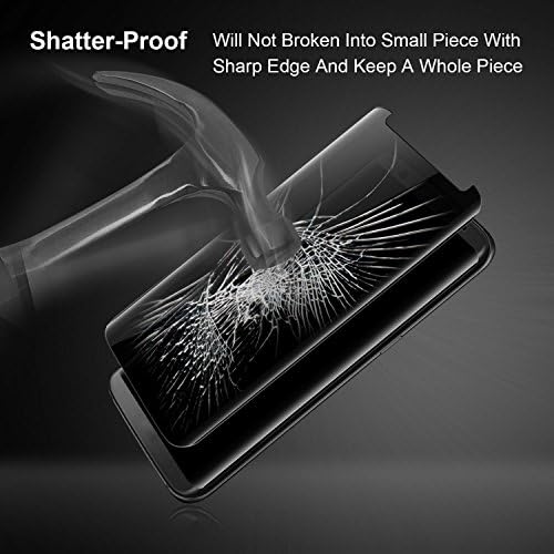 Galaxy S8 Plus Privacy Tempered Gorilla Cases Glass FITS WITH ALL CASES Compatible Premium Sensitive Flexible Privacy Tempered Glass Screen Protector For Samsung Galaxy S8 Plus (Clear) (Black 2)
