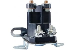 12V Solenoid for Lawn Equipment Replacement Part for Murray & For Westwood Lawnmowers with 4 Terminals