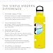 Simple Modern 20oz Ascent Water Bottle - Hydro Vacuum Insulated Tumbler Flask w/Handle Lid - Yellow Double Wall Stainless Steel Reusable - Leakproof -Sunshine