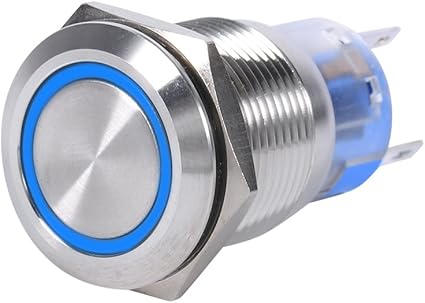 Auto Et Moto Bouton Poussoir 19mm 12v Interrupteur A Bouton Poussoir Led Vert Keenso Interrupteur A Bascule Autobloquant Interrupteur A Verrouillage Automatique Commutateur Etanche On Off
