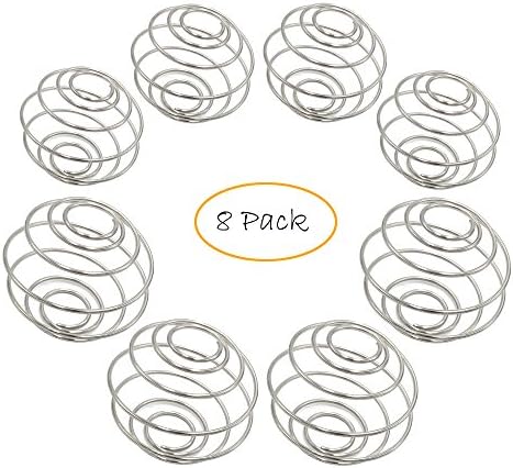 Passionier 8 PCS Stainless Steel Shaker Ball Wire Whisk Shaker Protein Mixer Blender Mixing Ball Bottle Cup Blend For Protein Shaker Bottle