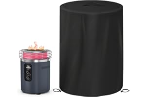 LANGZIHT Cover for Ninja Fireside360 — 600D Oxford with PVC Backing — Critical Seam Taping, Water-Resistant Dust, Lift Handles, Dual Drawstring Hem — Fits for Fireside360 Fire Pit (Seam-Sealed (2025))