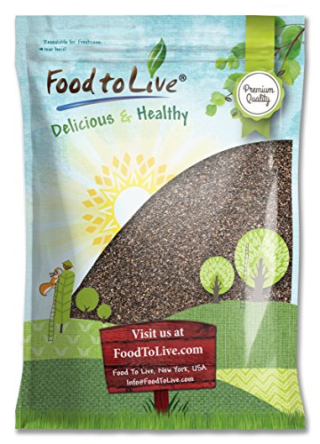 Black Chia Seeds, 15 Pounds – Non-GMO Verified, Whole, Sproutable, Vegan, Kosher, Keto, Sirtfood, Bulk. Rich in…