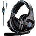 Sades Over-Ear Stereo Bass Gaming Headphone with Noise Isolation Microphone for Xbox One PC PS4 Laptop Phone