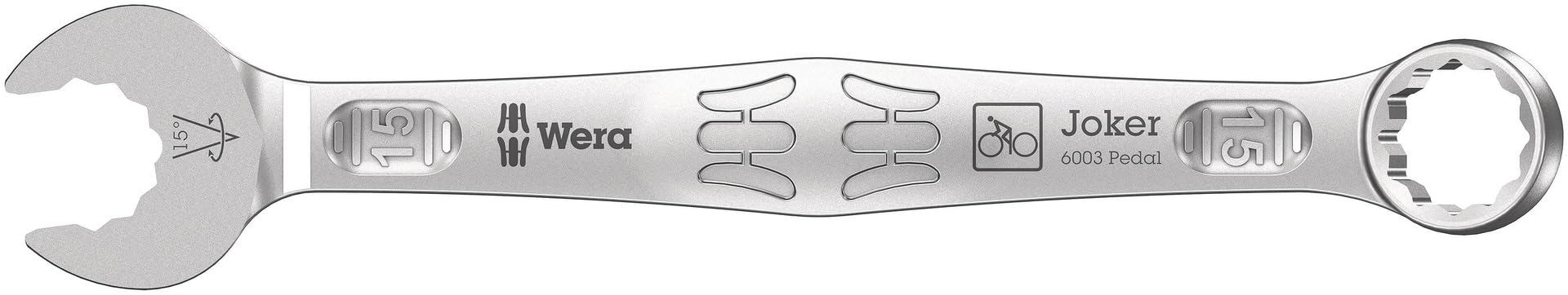 Wera 6003 Joker Pedal Ring Spanner, 15 x 174 mm
