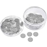 Mudder 150 Pieces Stainless Steel Screens Pipe Screens Smoking Pipe Screen Filters with Storage Box (1/2 Inch)