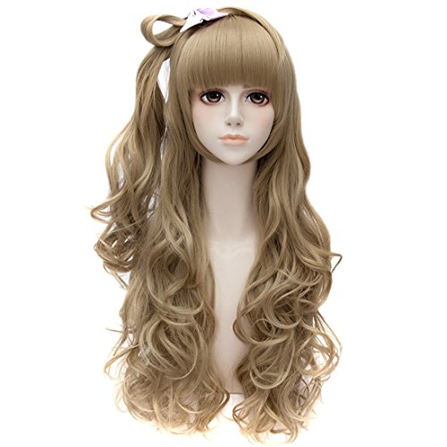 Love Live! Minami Kotori Long Hair Blonde Cosplay Wig Curly Wavy + Ponytail New