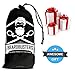 Beardbusters Beard Apron Bib Catcher Beard Cape for Shaving - Hair Clippings Catcher & Grooming Cape Apron - Beard Shaving Bib Catcher for Easy Clean Up & Clog-Free Drain w/Extra Suction Cups