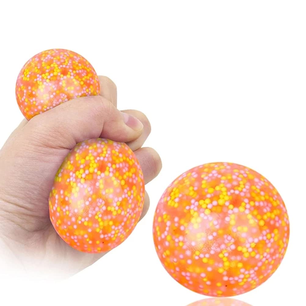 Chilits 1Pcs Stress Ball Funny Grape Ball Colorful Water Bead Squeeze Ball DNA Stress Relief Sensory Ball Exercise Hand Ball for Anxiety Autism Kids and Adults