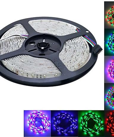 HJLHYL Waterproof IP65 5M 300-3528 SMD RGB LED Strip Light (DC 12V /5M) , rgb-uk