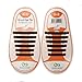 Homeout 1 Set(12pcs) No Tie Silicon Shoelaces - Colorful (Black, 12pcs/Kids)