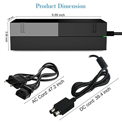 Power Supply for Xbox One, [Newest Version] WEGWANG AC Adapter Cord