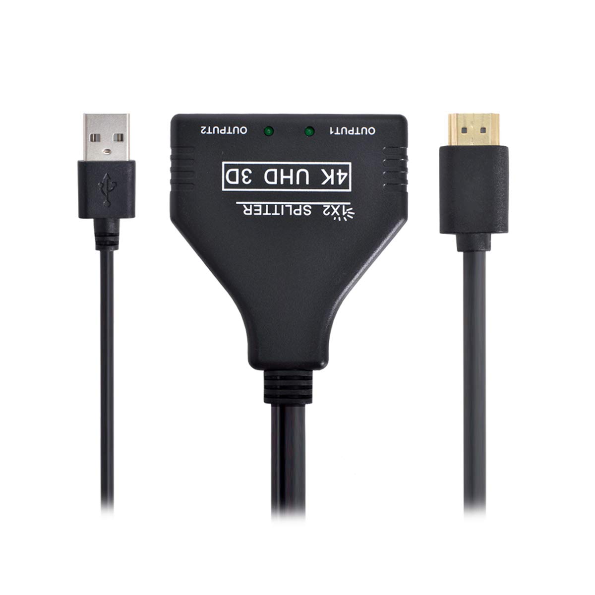 Photo 1 of xiwai HDMI-Compatible 1.3 to Dual Female Splitter Switch Extension Adapter Cable with Power for HDTV Laptop 1080P