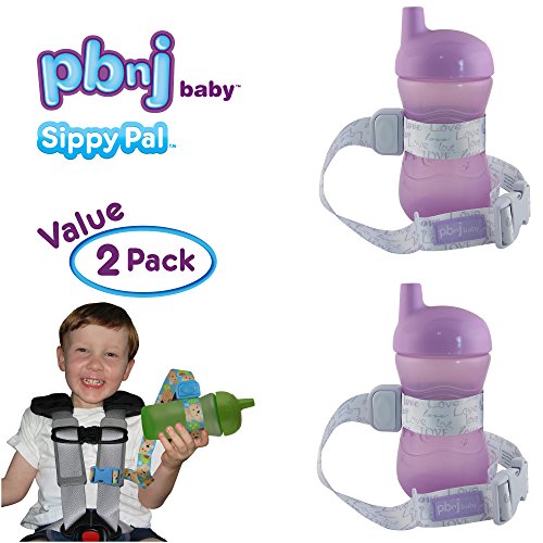 PBnJ Baby SippyPal Sippy Cup Holder Strap Leash Tether (Love
