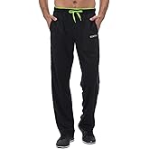 CENFOR Men's Sweatpants with Pockets Open Bottom Workout Pants, for Athletic, Jogging, Training, Casual