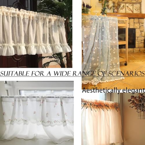 2 Pieces Clamping Rod for Curtains, Tension Rod, No Drilling, Curtain Rod Extendable Telescopic Rod for Clamping, for Curtains, Cabinets, DIY Shelf - White (58-85 cm)