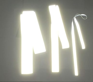 300cm Reflektorband – stark reflektierendes Band/Reflexstoff Meterware – Reflektorstoff SILBER – Reflektor Reflektoren Annähe