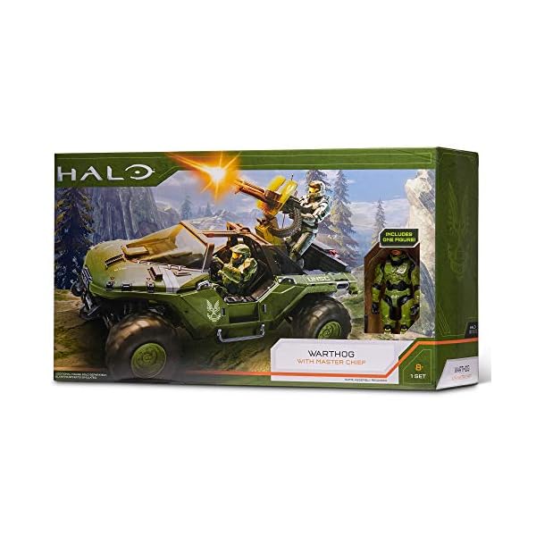 Halo-HLW0016-4World-Deluxe-Warthog-and-Master-Chief HALO 4" "World of Halo" Deluxe Warthog and Master Chief