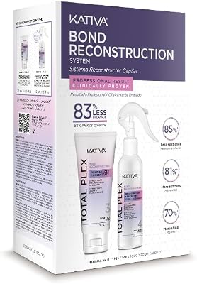 Total Plex Bond Repair Kit – 2 etapas de reconstrucción capilar | Reconstruido, reparado y sellado | concentrado 70 ml + sellador 60 ml | Complejo 10% nano-bond