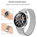 SWEES for Gear S3 Frontier/Classic Bands Metal Small & Large, 22mm Milanese Stainless Steel Replacement Wristband for Samsung S3 Smart Watch Women Men, Black, Silver, Blue, Grey, Colorful, Rose Gold
