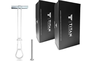 TITAN ANCHORS 20-Pack 1/4"-20 Heavy Duty Quick Toggle Anchors with Bolts Set | for Drywall, Metal Studs, and Concrete Block | Holds 260+ Lbs. | 20 Toggles + 20 Bolts