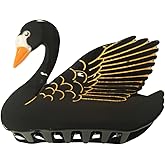 OMG Decor Black Swan Claw Clip,Acetate Hair Clips,Small Claw Clips for Women