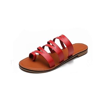 amazon ladies red sandals