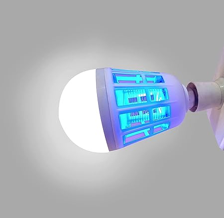 Gitesh Sales (Multicolour 1PCS ONLY) Dual LED Bug Light Zapper and Mosquito Killer E27 Light Bulb