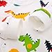 Yierying Baby Boys and Girls Cartoon Dinosaurs 100% Cotton Baby Clothes Romper Bodysuit White