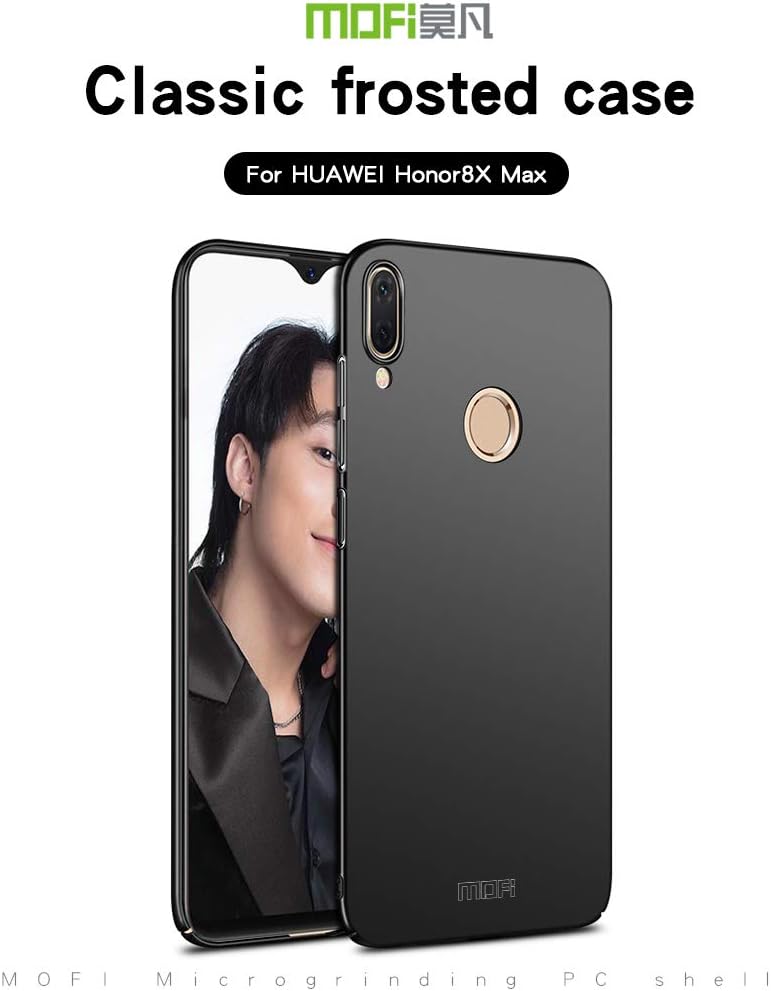 Codream Ultra-Lightweight Thin Huawei Honor 8X Max Skins Protective Case Skin TPU Skins for Huawei Honor 8X Max （Black ）