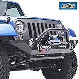 EAG 07-18 Jeep Wrangler JK Rock Crawler Front Bumper With LED Lights