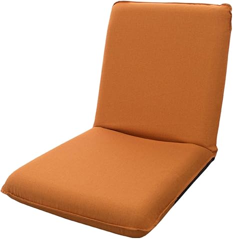 Amazon 座椅子 日本製 コンパクト リクライニング 国産 軽量 省スペース 坐椅子 座いす ざいす チェア テレワーク リラックス いす シンプル 場所をとらない 一人暮らし オレンジ おれんじ 座椅子 オンライン通販