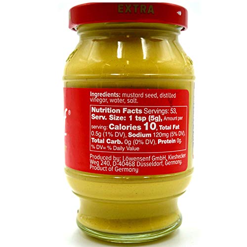 Löwensenf German Mustard Variety Pack (5 Pack) Extra Hot Mustard