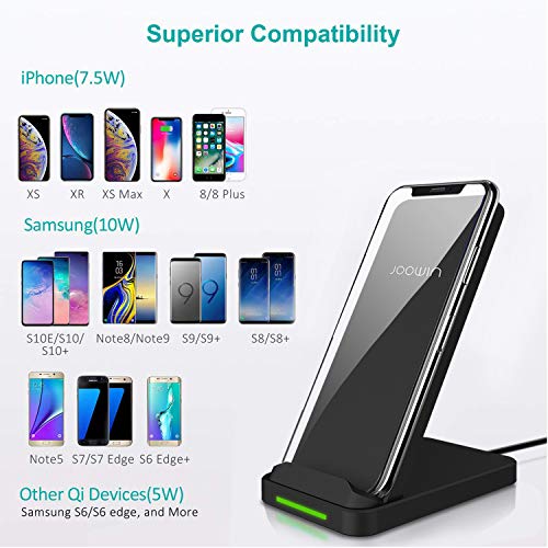 Fast Wireless Charger, JOOWIN Qi-Certified Wireless Charging Stand 7.5W for iPhone 11/11 Pro/11 Pro  - //coolthings.us